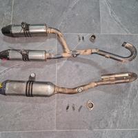 doppio scarico akrapovic crf 250