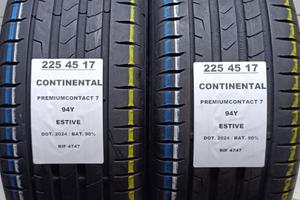2 GOMME 225 45 17 CONTINENTAL 2024 RIF4747