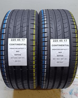 2 GOMME 225 45 17 CONTINENTAL 2024 RIF4747