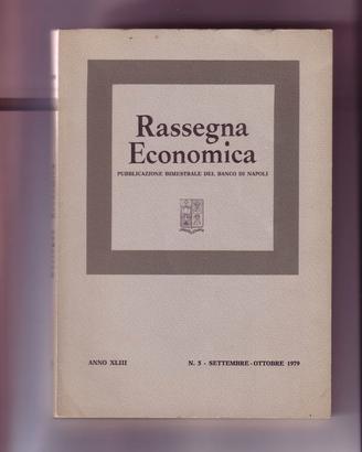 COLLANA “RASSEGNA ECONOMICA” BANCO DI NAPOLI