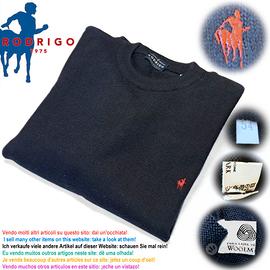 Rodrigo Maglione Blu scuro, 54 Size, 100% lana