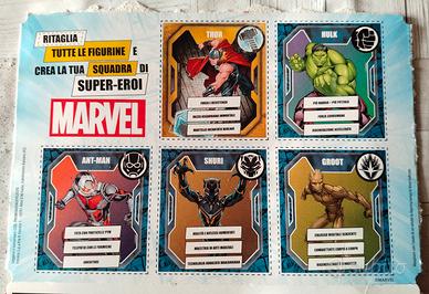 Collezione Figurine Marvel Kinder