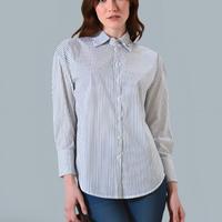 Camicia Rinascimento a righe con decoro pietre – N