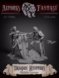 Dragon Hunters middle Europe Fantasy 75mm Diorama 