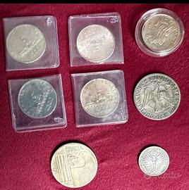 Lotto monete argento +3 medaglie (metalli vadi)