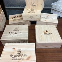 Cassetta di legno - ex vini - decorazione - 5,00
