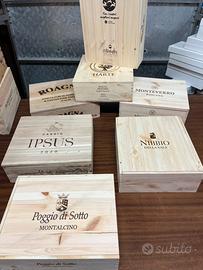 Cassetta di legno - ex vini - decorazione - 5,00