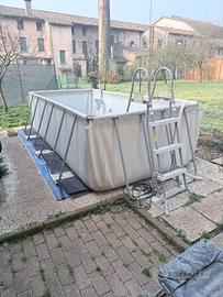 Piscina 4 metri per 2 con pompa a sabbia