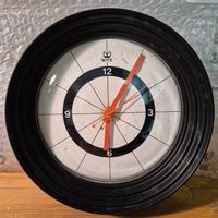 Orologio da parete nero Ritz Italora Milano anni 7