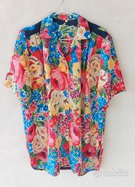 Camicia a maniche corte sartoriale donna, vintage