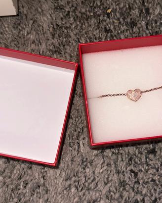 Bracciale Histoire d’Or con cuore di brillantini