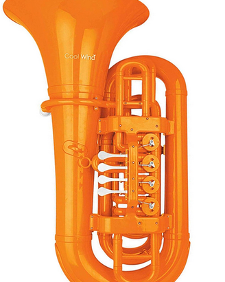 Basso Tuba in Bb Cool Wind In ABS cilindri arancio