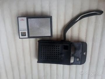 RADIOLINA TRANSISTOR ANNI 70 CON CUSTODIA IN PELLE