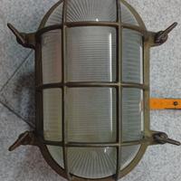 Applique ovale Tortuga ottone antichizzato e vetro