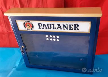 Insegna tabella bacheca vetrina pub birra Paulaner