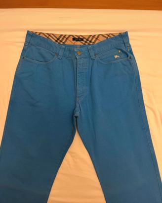 Pantaloni turchese Burberry