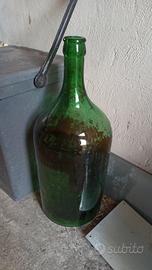 Lotto 3 grandi damigiane in vetro