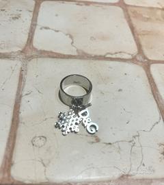 Anello D&G Acciaio vintage con logo e fiocco donna