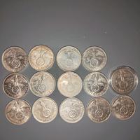 14 Monete 5 Reichsmark Argento