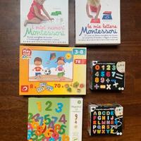 Set 6 giochi montessori e altri giochi calamitati