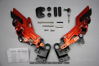 Pedane arretrate KTM DUKE 125 200 390 2011 - 2016