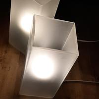 coppia lampade da tavolo abat jour ikea grono