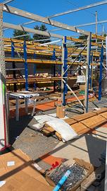 Scaffalatura industriale usata 120 metri lineari