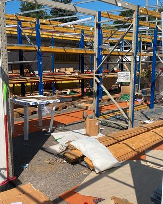 Scaffalatura industriale usata 120 metri lineari