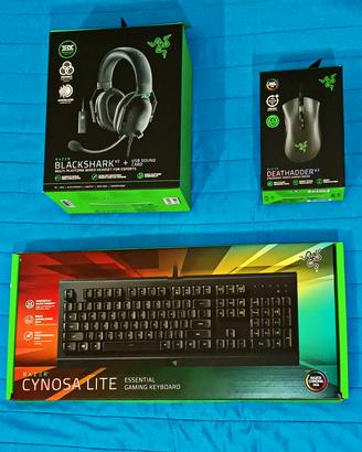 Tastiera, Mouse e Cuffie Razer