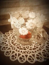 Lanterne in tazza shabby chic