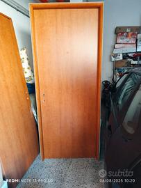 N° 2  porte interne battenti color ciliegio