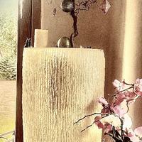 Vaso in resina con illuminazione di grandi dimensi