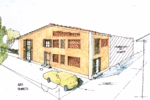 Rustico / Casale di 130 m² con 5 locali e posto au