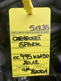 MOTORE COMPLETO CHEVROLET Spark 1Â° Serie B10D1 B1