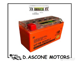 Batteria Outdo Precaricata a gel YT7B-BS 12V-6.5AH