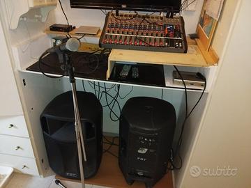 Impianto audio professionale completo