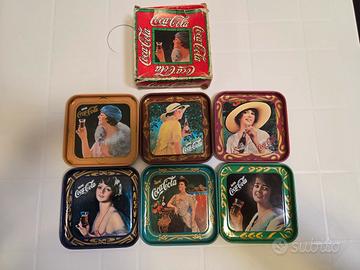 Sotto bicchieri vintage coca cola da collezione