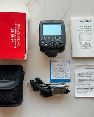 Trigger Yongnuo YN-E3-RT per Canon – Come nuovo