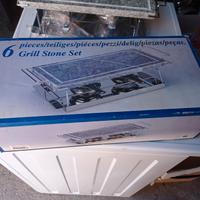 set per fare la fonduta grill stone