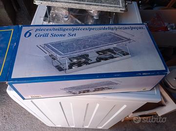 set per fare la fonduta grill stone