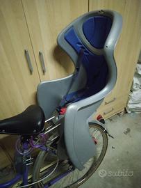 Seggiolino porta bimbo posteriore per bici