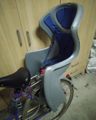 Seggiolino porta bimbo posteriore per bici