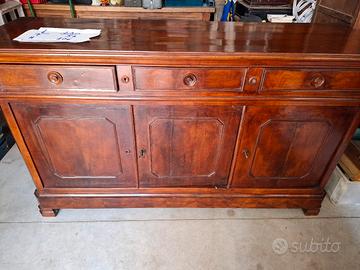 credenza tre porte in noce