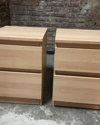 Coppia Comodini IKEA – Effetto Betulla