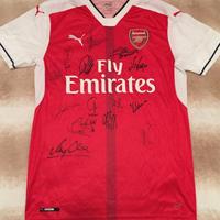 MAGLIA ARSENAL 2016/17 AUTOGRAFATA DALLE ARSENAL L