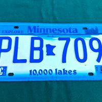 Targa auto americana Stato del Minnesota del 2005