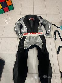 tuta mtec in pelle traforata TG.54