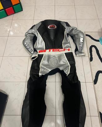 tuta mtec in pelle traforata TG.54