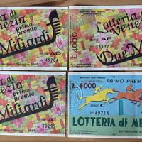 Biglietti Lotteria di Merano 1987 – Lotto da 4