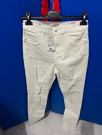 Jeans donna bianco taglia M
